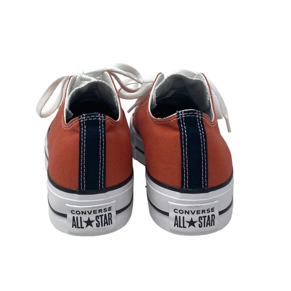 Converse Chuck Lift Platform Men's Shoes White Orange Canvas Custom 171210C-WOB - Picture 5 of 10